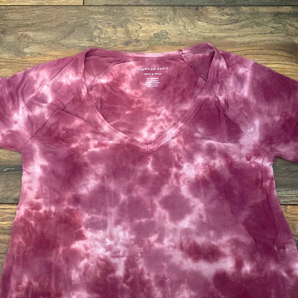 tie die blouse